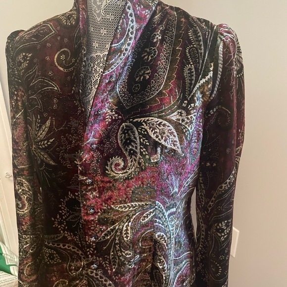 RL Black Label Paisley Blazer Sz 10 - Picture 14 of 15